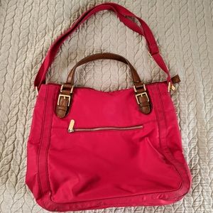Beautiful Red Nylon Banana Republic Bookbag